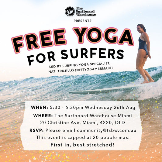 Yoga For Surfers - The Surfboard Warehouse Australia