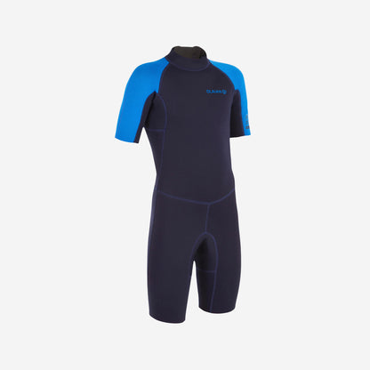 Olaian Youth 1.5mm neoprene blue Shorty Surfing wetsuit