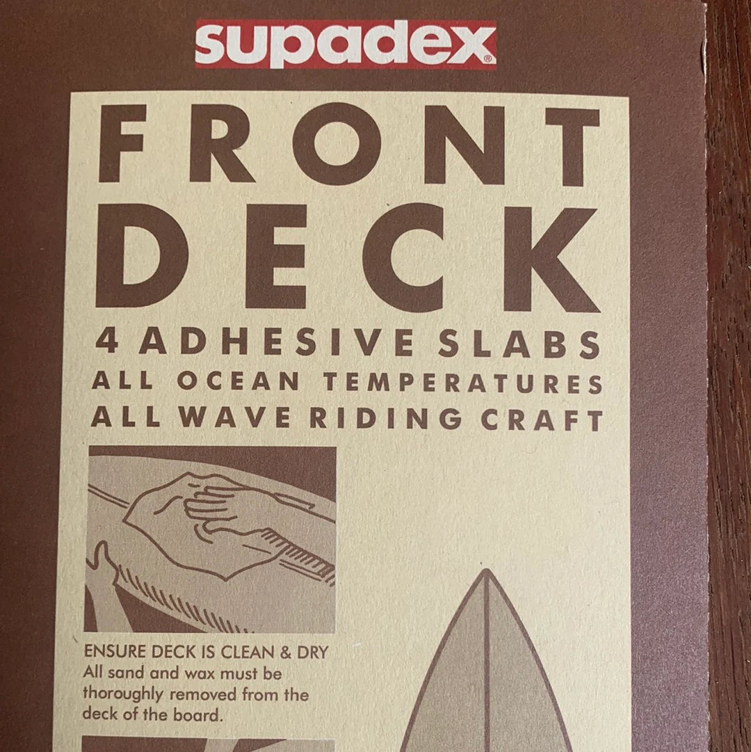 Front Deck Waxless Grip Strips by Supadex