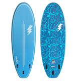 Bom Bora Softboard - Blue Leaves 5'6