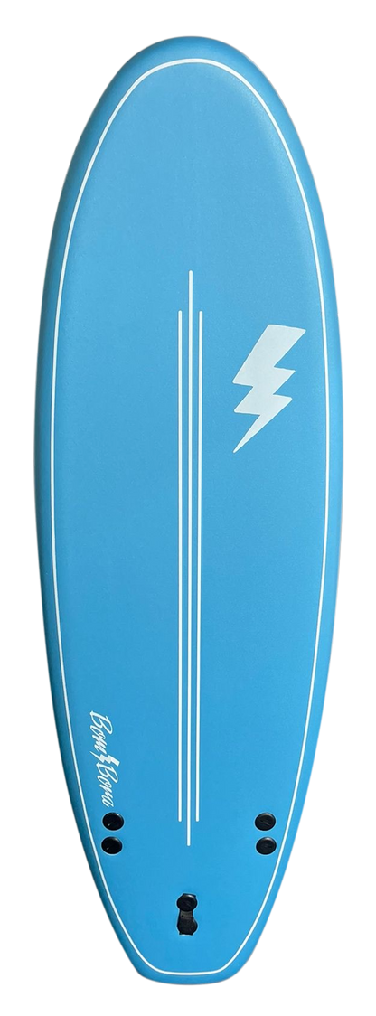 Bom Bora Softboard - Blue Leaves 5'6