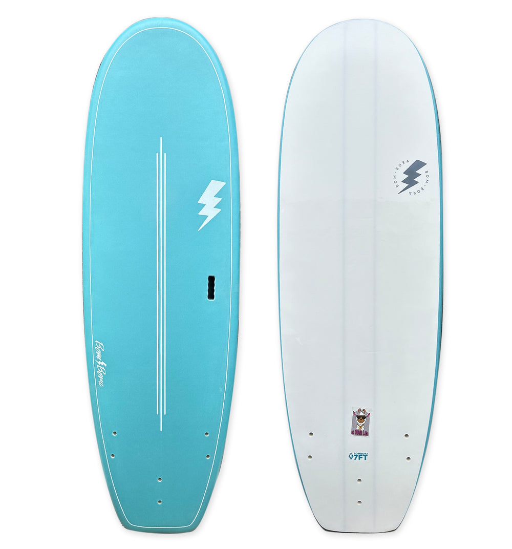 No Drama Wide Softboard with handle - Blue 7'0