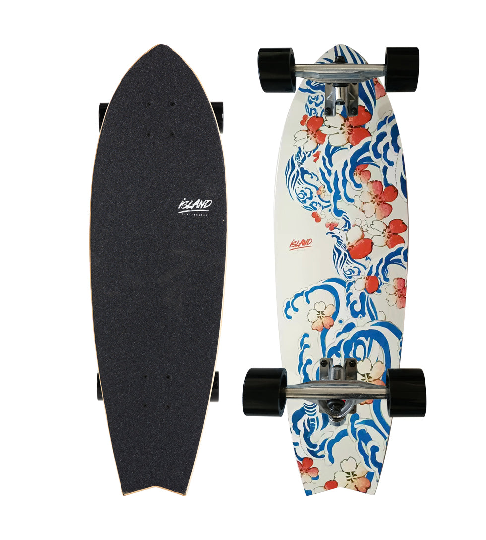 Sakura Cruiser Skateboard + Surf Truck System!