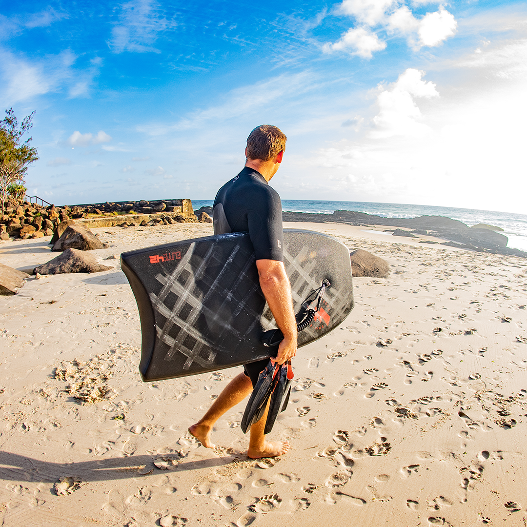 BOM BORA BODYBOARD ELITE 42" - BLACK/ORANGE