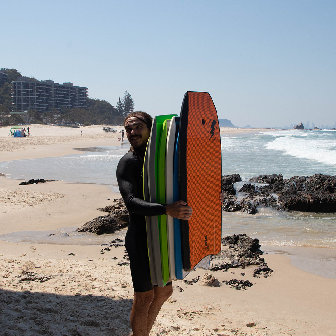 BOM BORA BODYBOARD ELITE 42" - BLACK/ORANGE