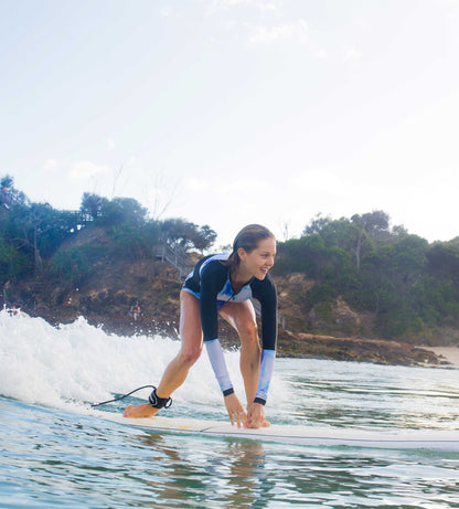 Bom Bora Softboard - Blue Leaves