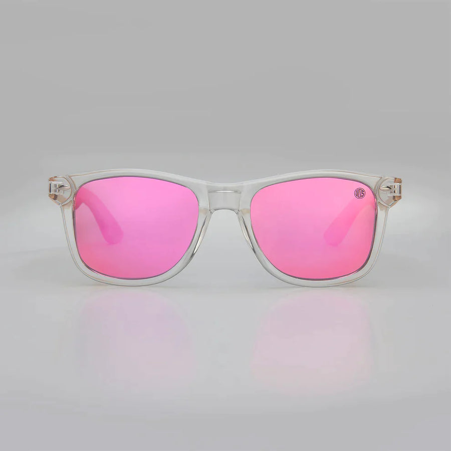 Pink mirrored sunglasses hotsell