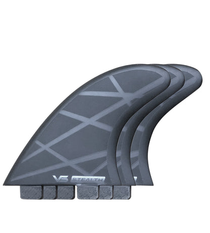 VESSEL Twin Tab 5" Thruster 3 Fin Set - Stealth