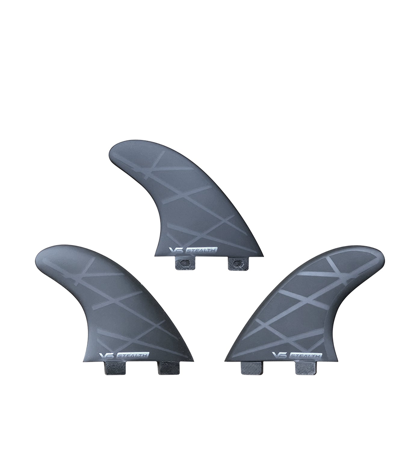 VESSEL Twin Tab 5" Thruster 3 Fin Set - Stealth