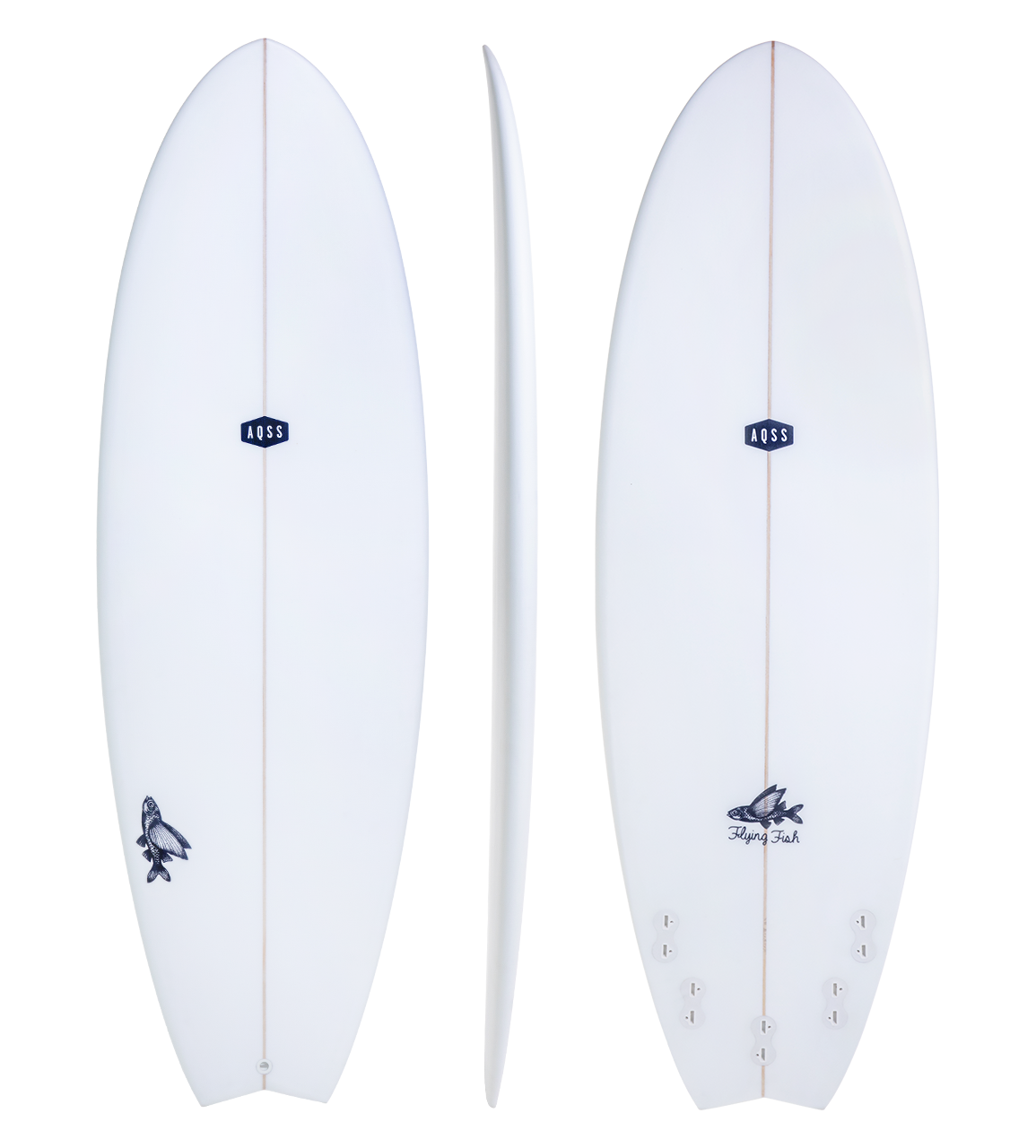 FLYING FISH -CLEAR SKIN - FUNBOARD - The Surfboard Warehouse Australia