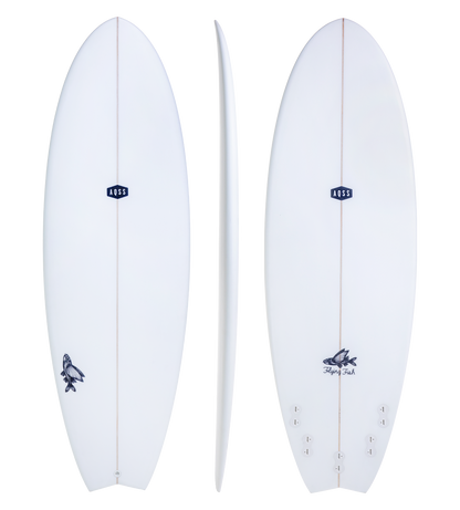 FLYING FISH -CLEAR SKIN - FUNBOARD - The Surfboard Warehouse Australia