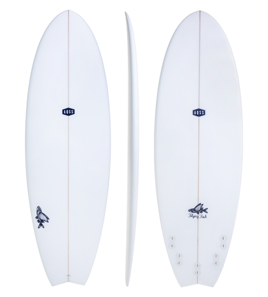 FLYING FISH -CLEAR SKIN - FUNBOARD - The Surfboard Warehouse Australia