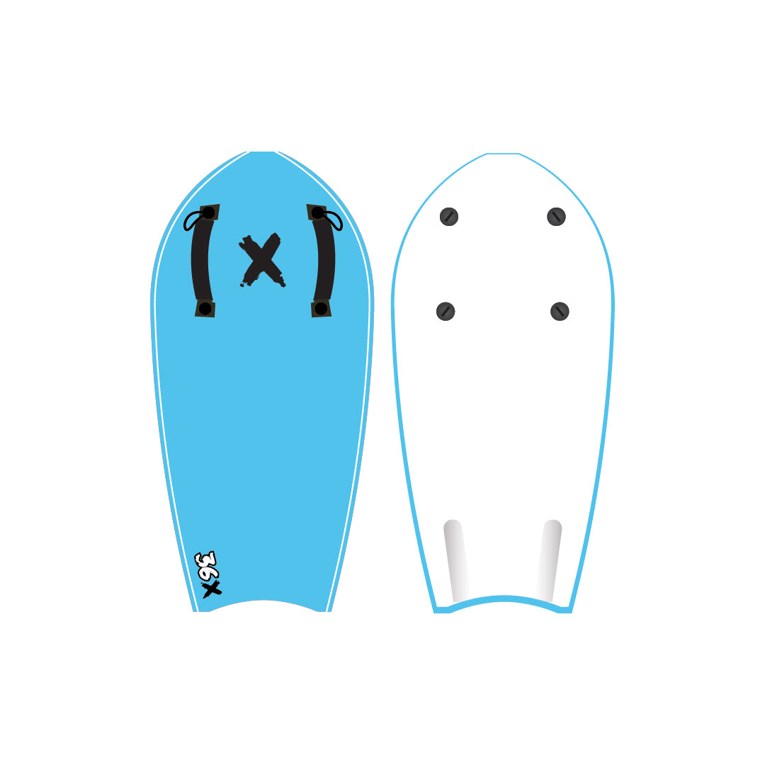 RANDOM X TOWABLE BODY BOARD 36" BLUE