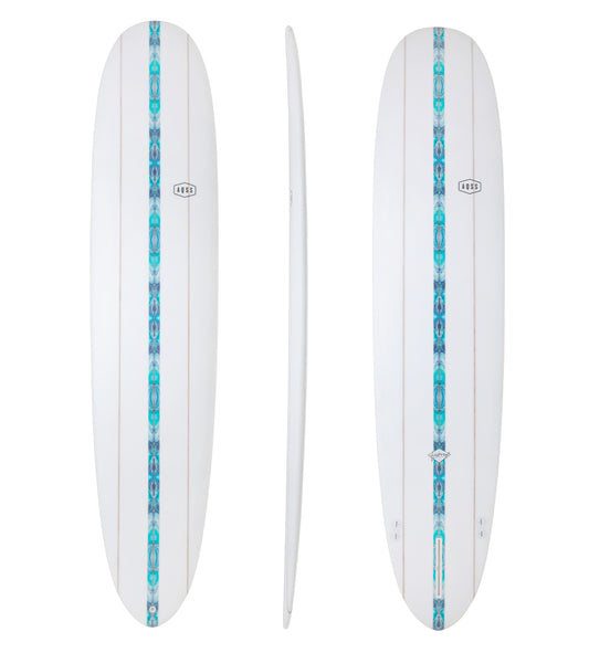 AQSS Boulevard Longboard - 9'0 Blue Stripe