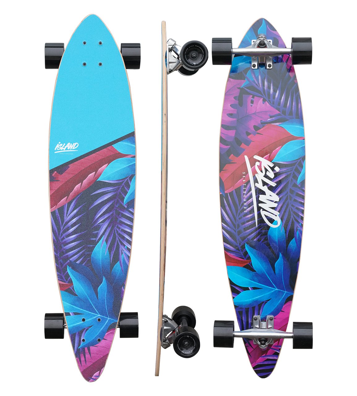 38" PINTAIL LONGBOARD - TROPICAL